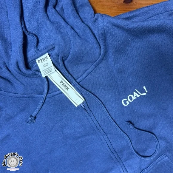 Victoria’s Secret PINK Hockey Zip Hoodie NWT Small Rare 2010s - Picture 4 of 4